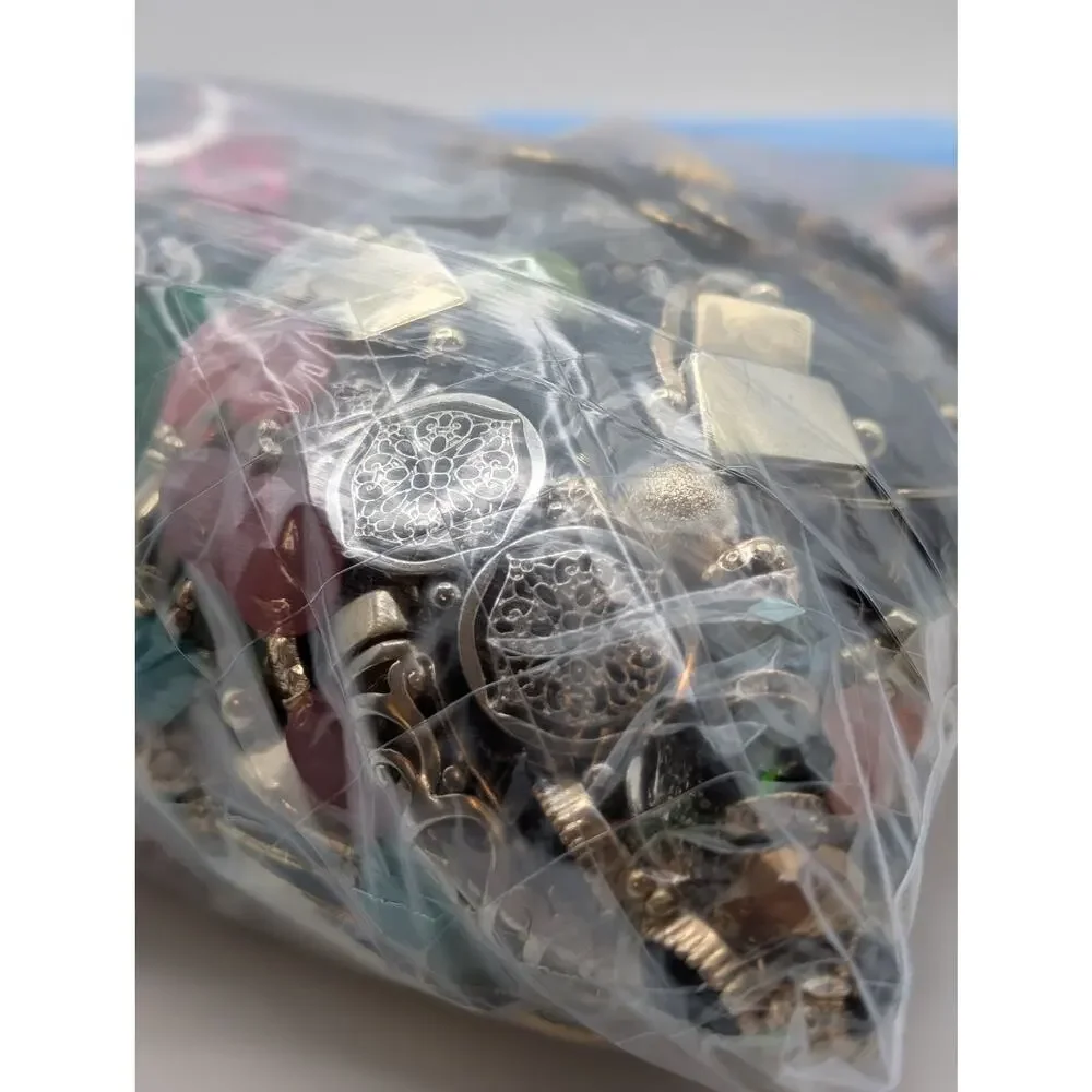 Jewelry Lot Reba Repurpose Bag Over 4 Pounds Beads & Possible Wearable Pieces - Picture 6 of 10